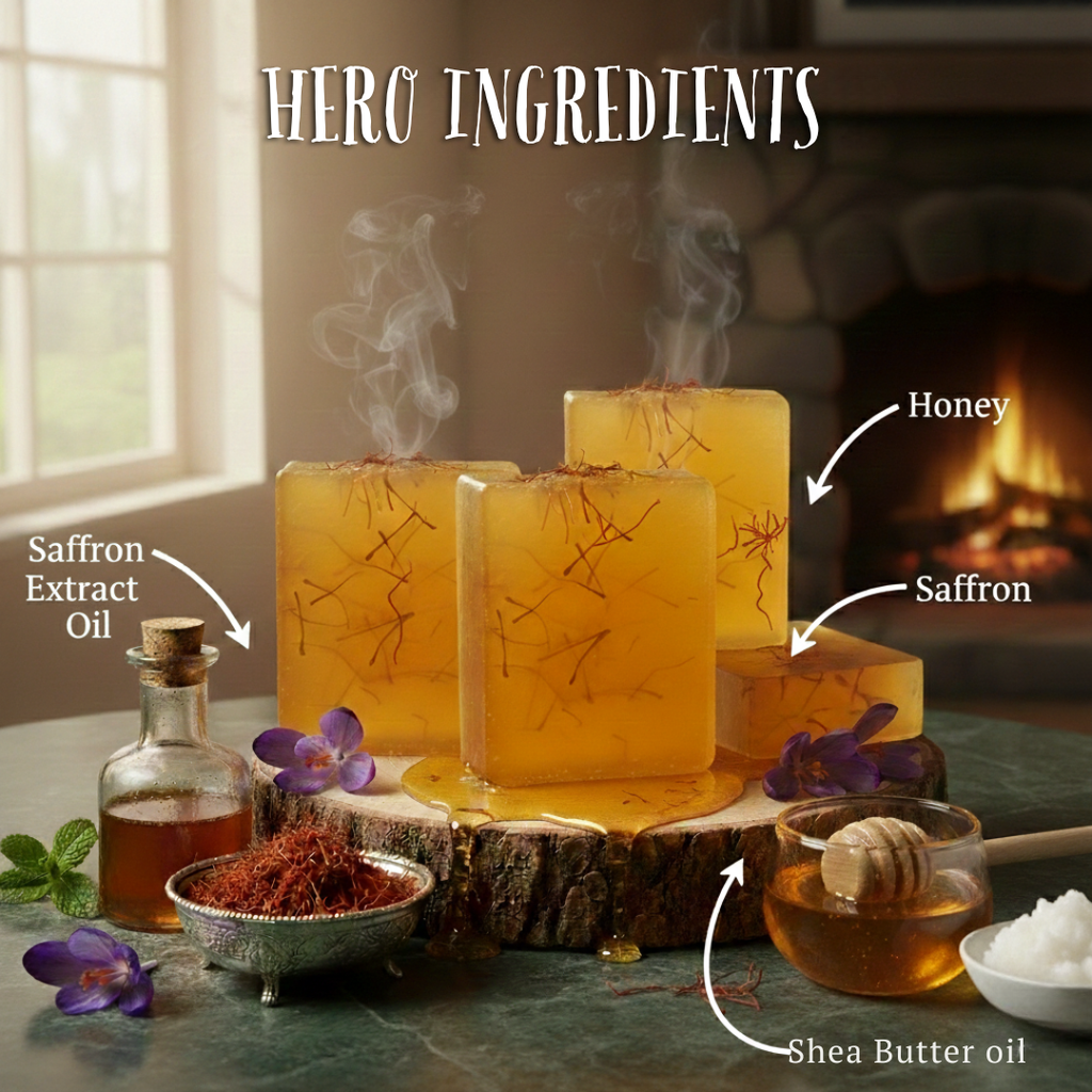 Honey Saffron Soap combo (125gm)